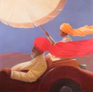 Maharaja at Speed，2010（丙烯画布）